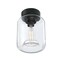 Westinghouse Fixture Ceiling SemiFlush-Mount 60W Judd 8In, Matte Black Clear Glass 6131200 - alternate 7